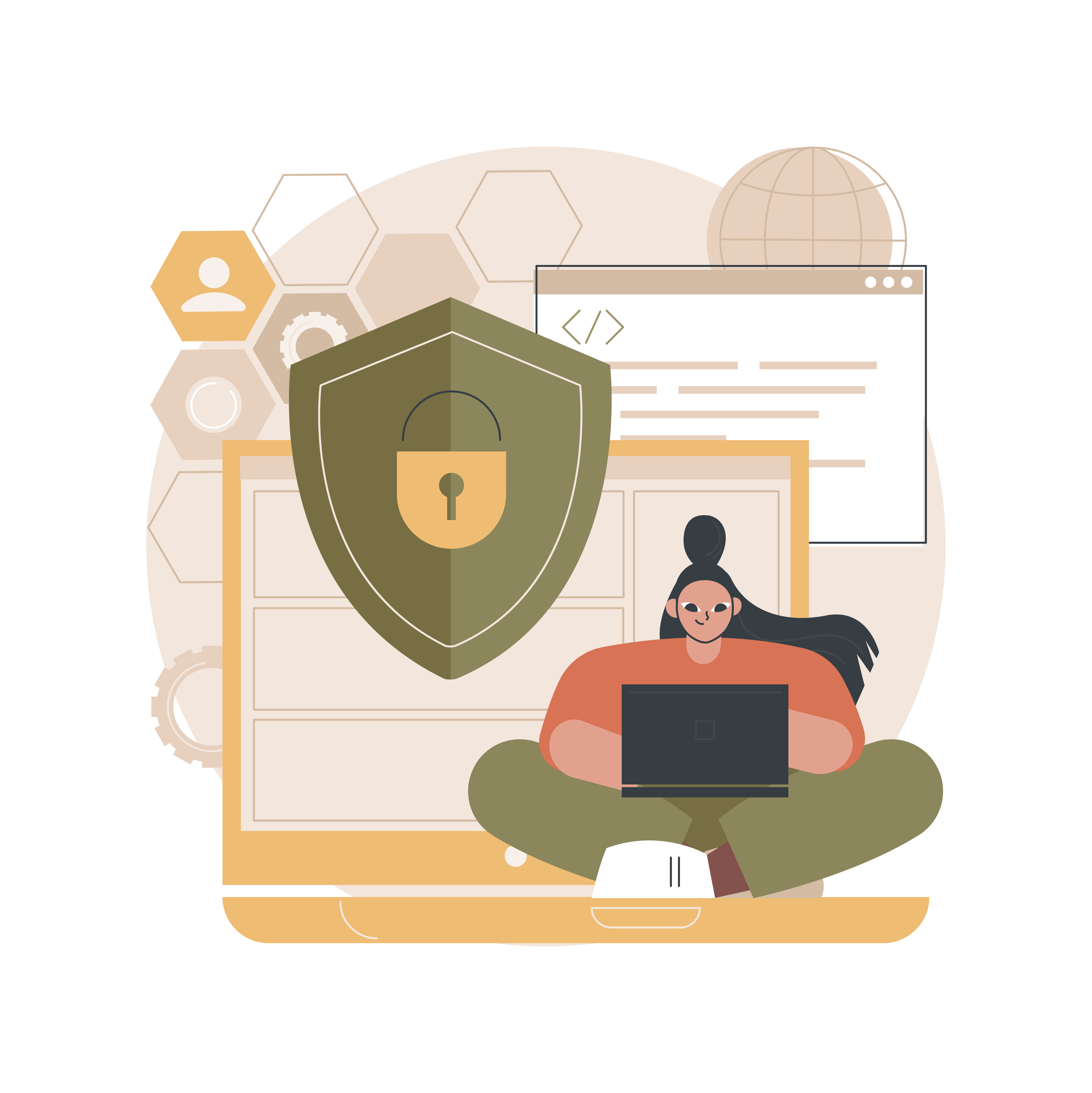 Cybersecurity illustration